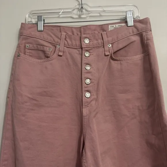 Rag &amp; Bone NWOT Blush 90’s High Rise Crop Jeans size 28