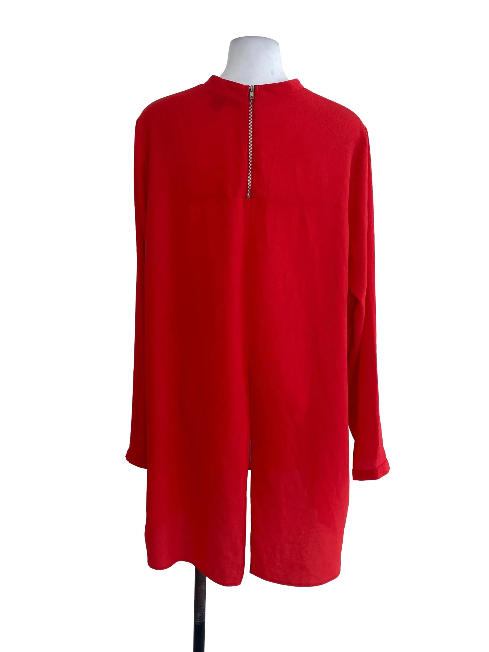 Red Textured Top