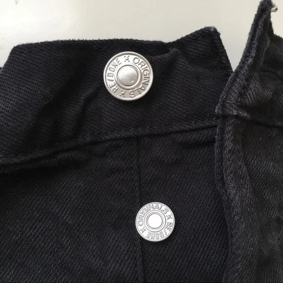 Re/Done High-Rise Frayed-Edge Denim Shorts