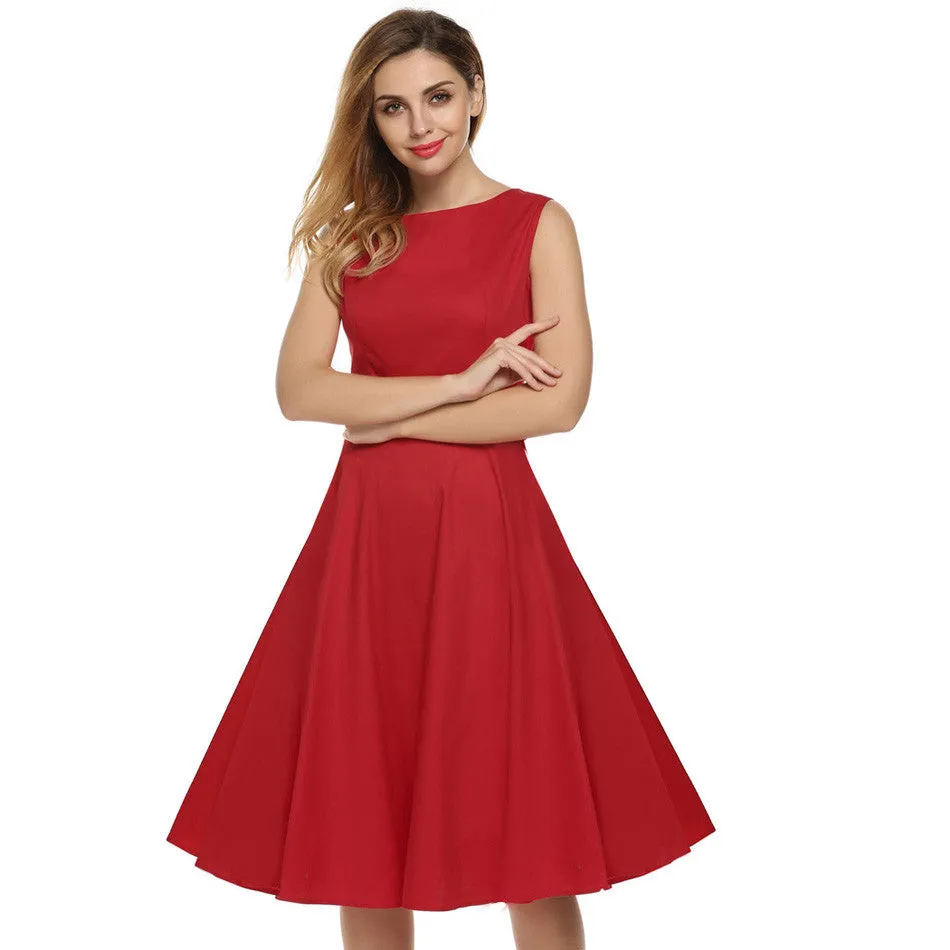 Retro Vintage 1950s 60s Floral Swing Dresses