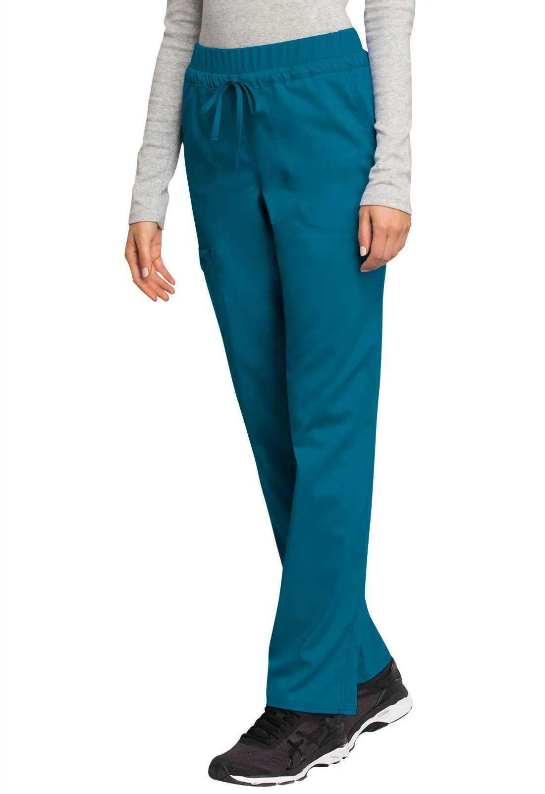 Revolution WW105 Mid Rise Tapered Leg Drawstring Pants Caribbean Blue
