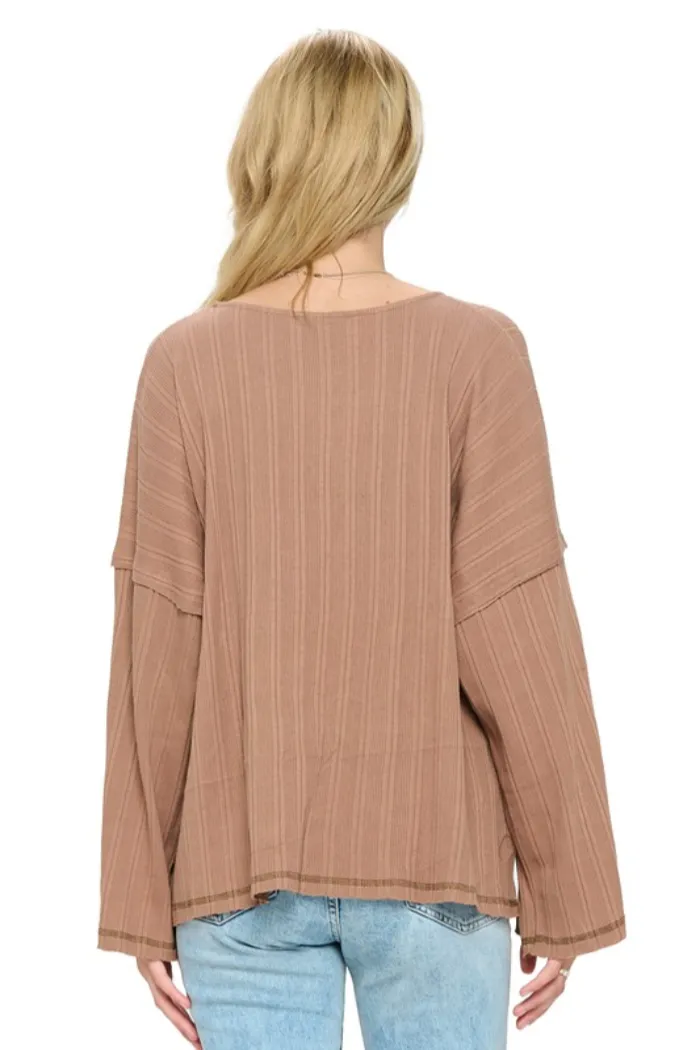 Ribbed Sweater Top