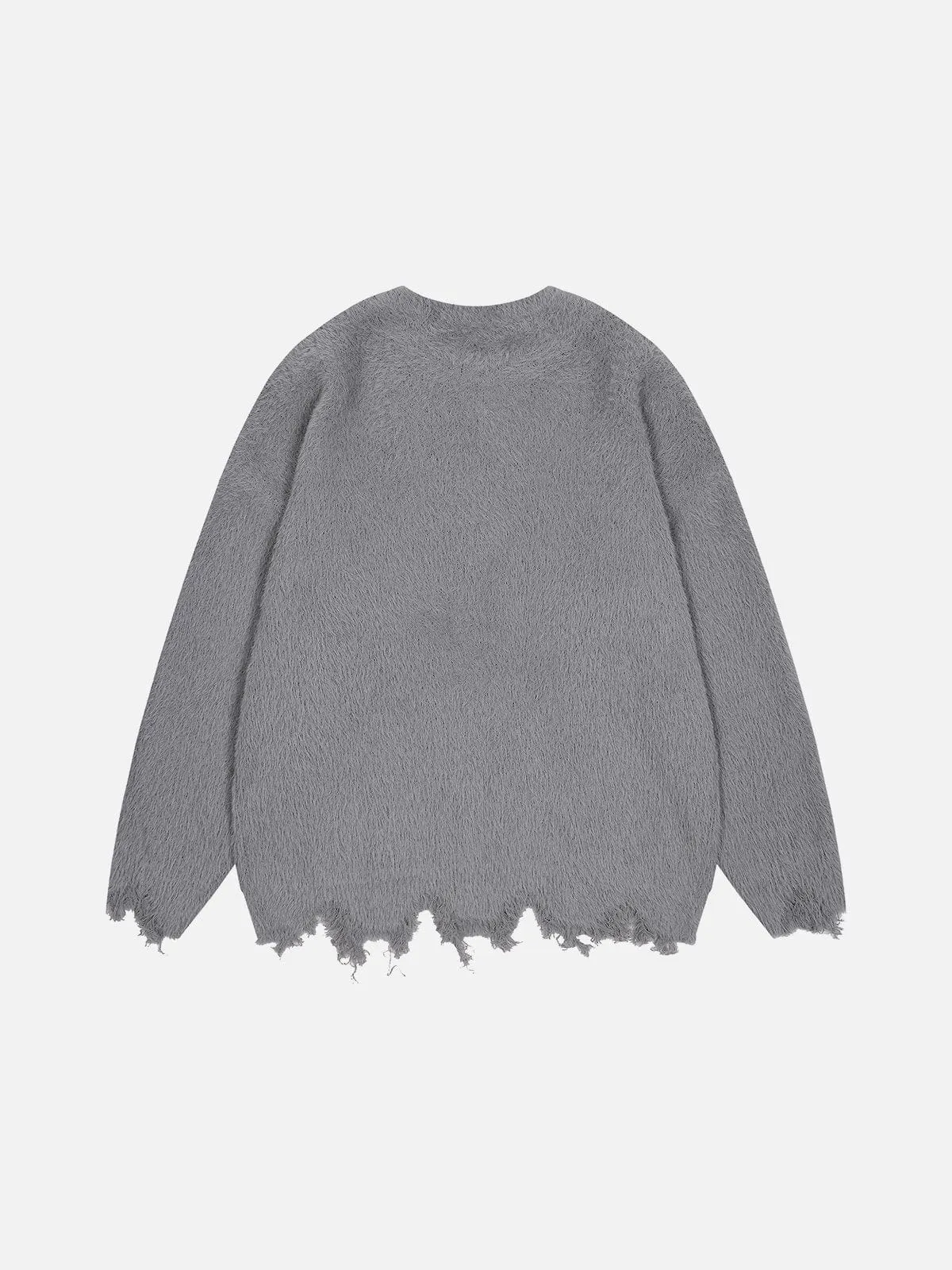 Rimiro - Irregular Patchwork Distressed Sweater