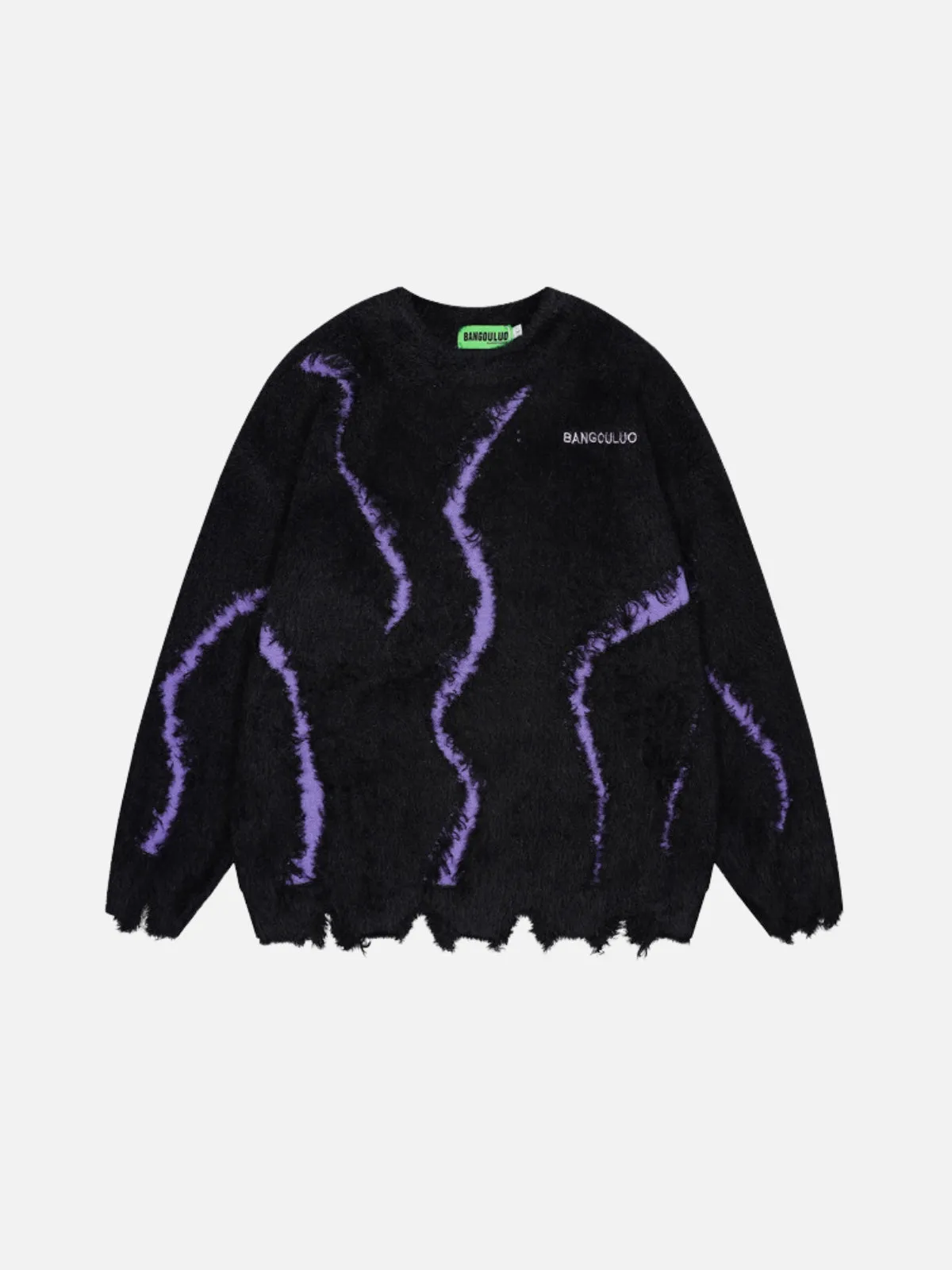 Rimiro - Irregular Patchwork Distressed Sweater