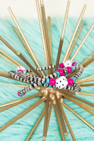 Roll The Dice Beaded Bracelet Set