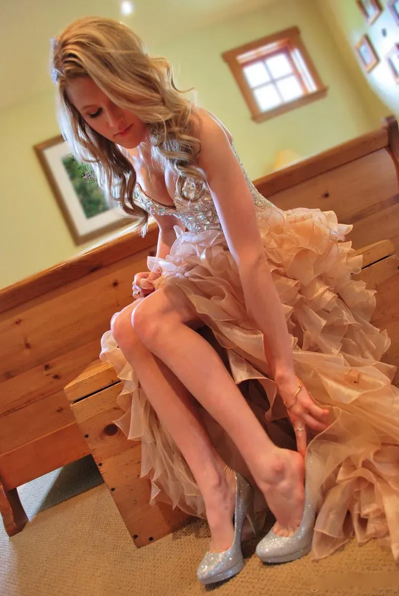 Rose Pink Ruffles Sweetheart Prom Dresses Evening Dresses Party Dresses,DP0245