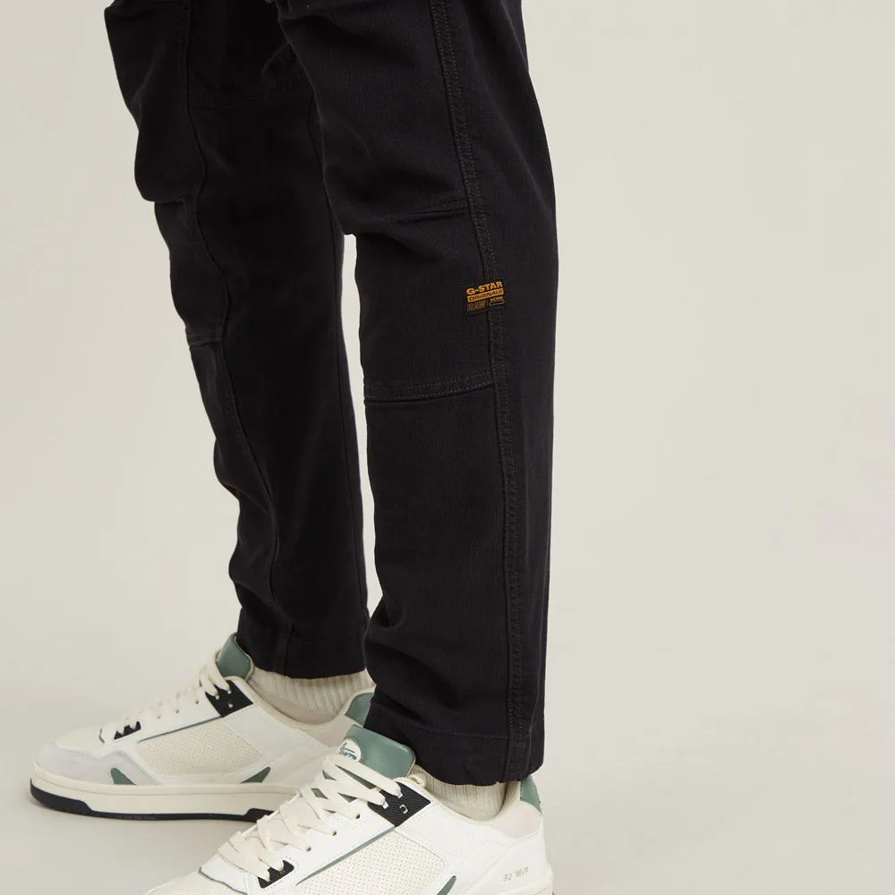 Rovic Tapered Cargo Pants - Black