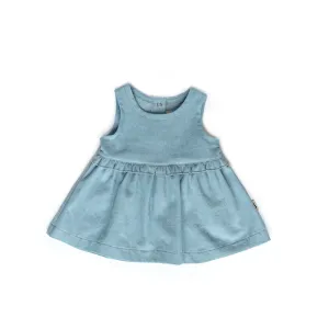 Ruffle Dress - Indigo Wash