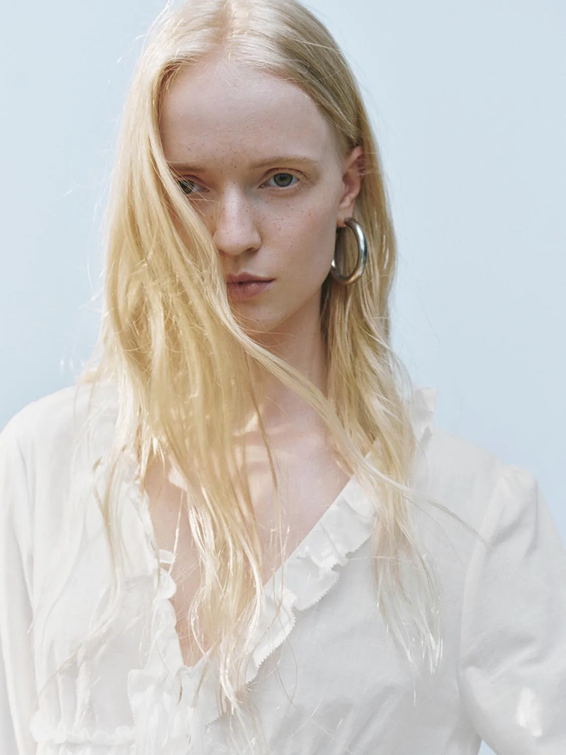 Ruffle Hem Blouses