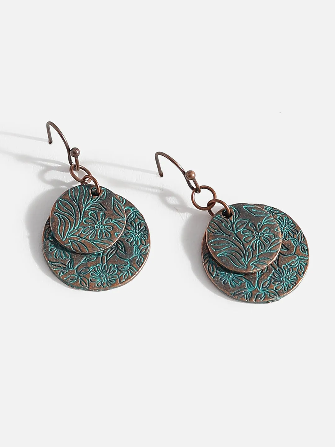 Rustic Finish Drop Earrings