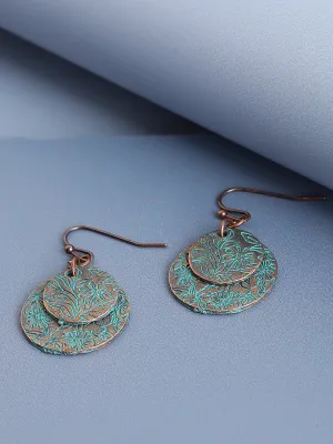 Rustic Finish Drop Earrings