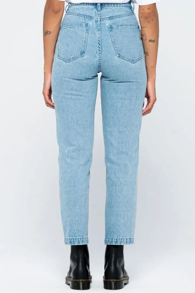 Santa Cruz Womens Pant Classic Dad Jeans - Bleach Blue