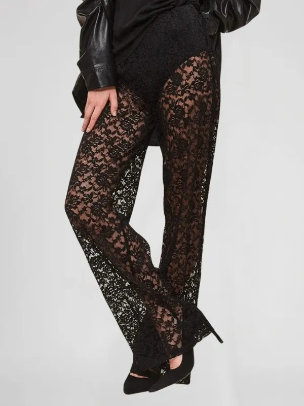 Sheer Bell Bottom Pants