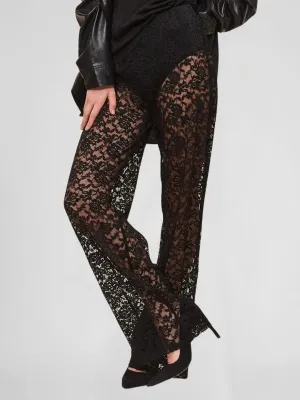 Sheer Bell Bottom Pants