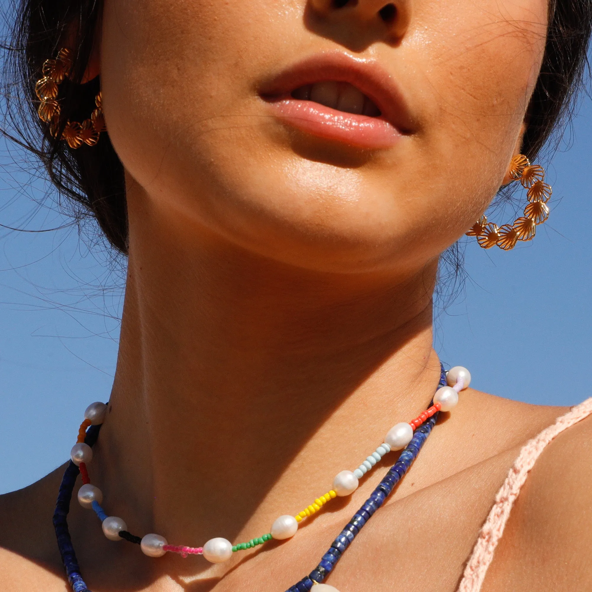 Shell Hoop Earrings