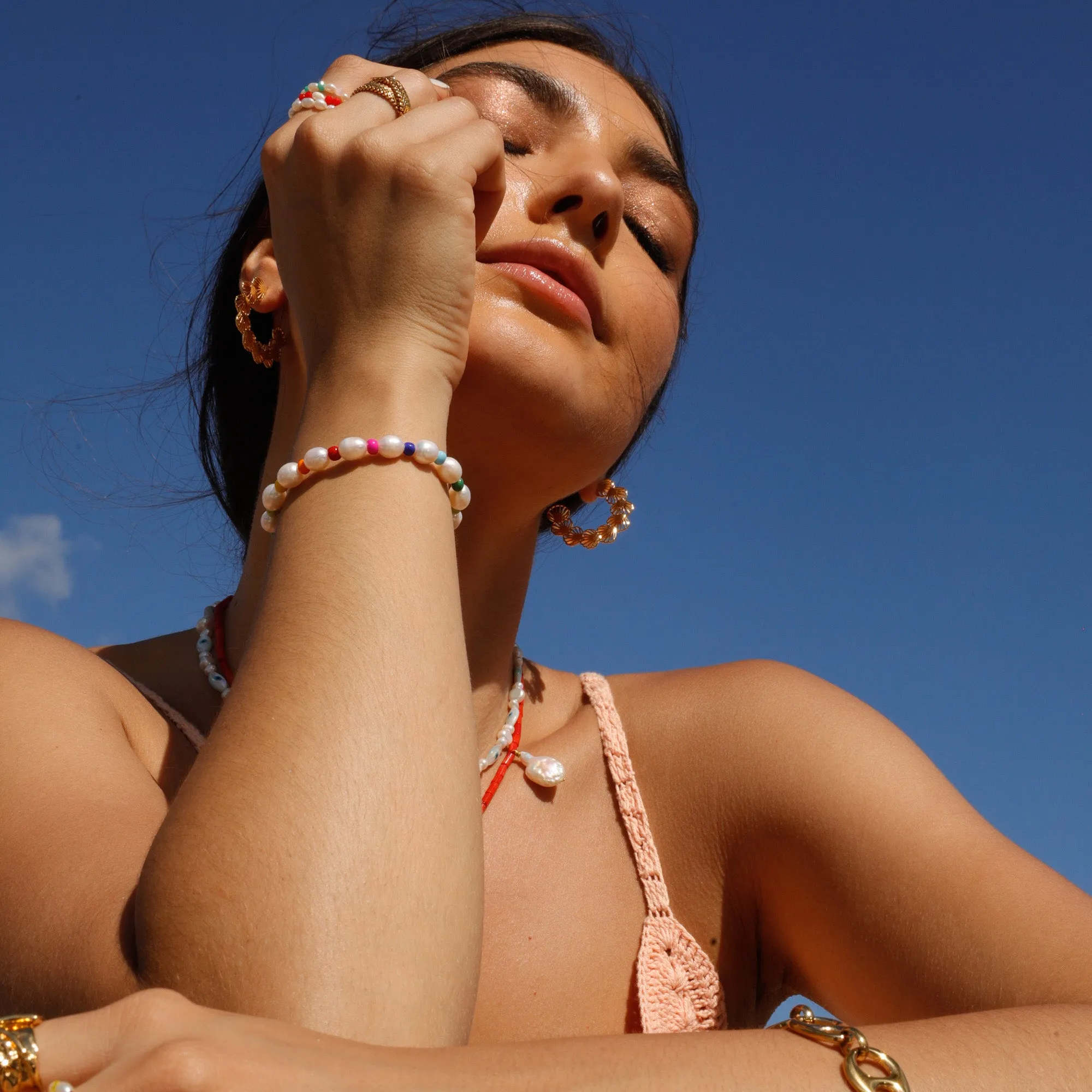Shell Hoop Earrings
