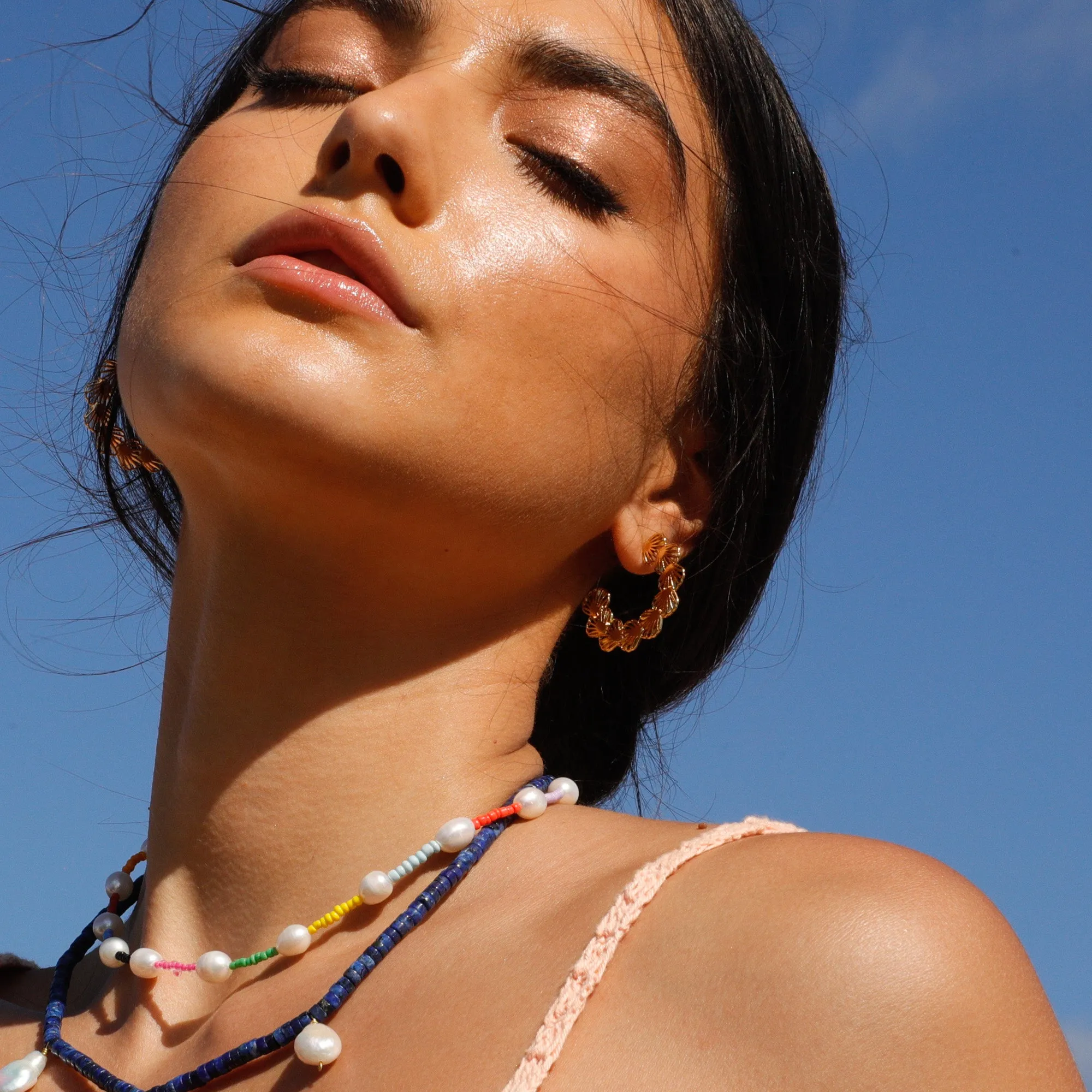 Shell Hoop Earrings