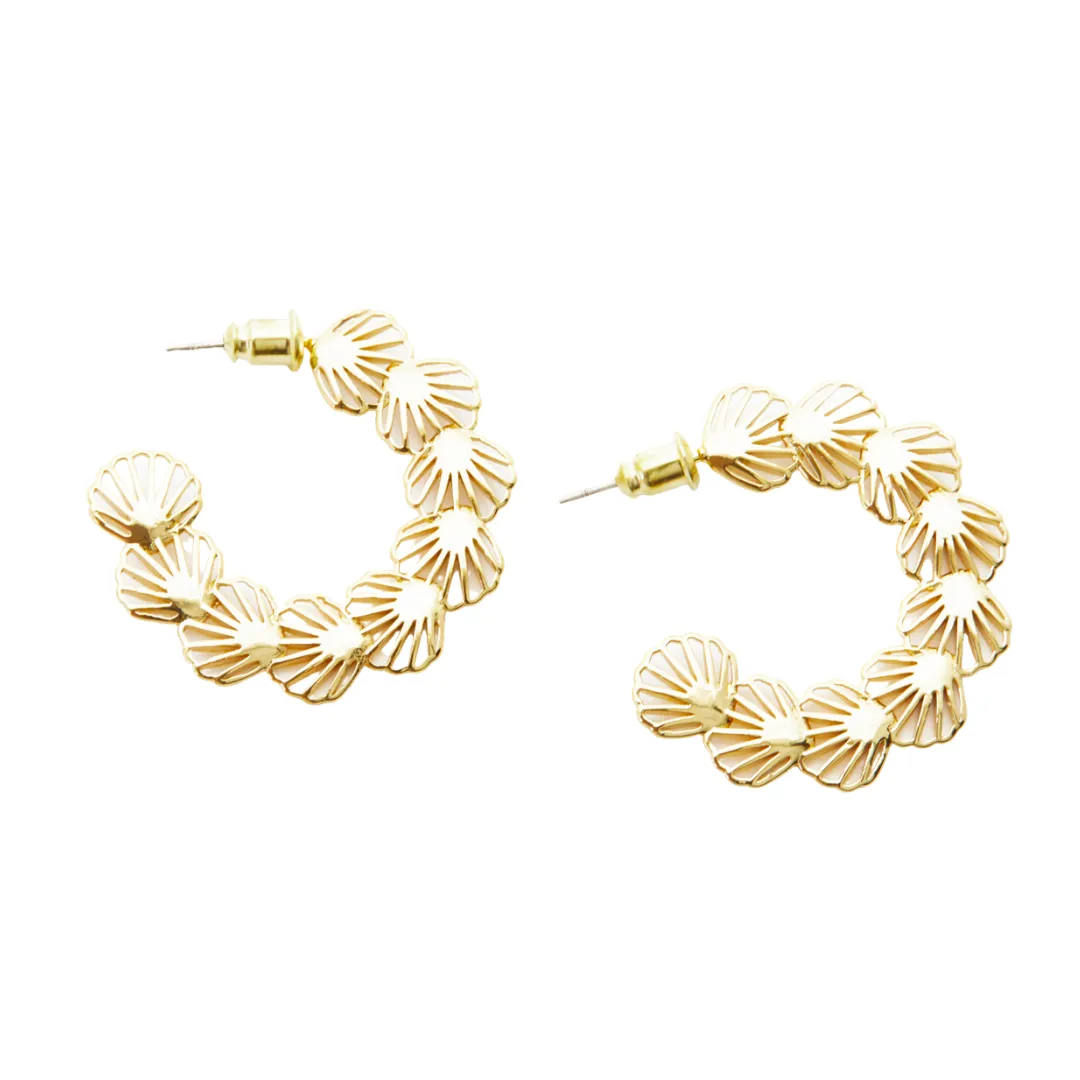 Shell Hoop Earrings