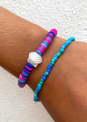 Shell Mix Bright Beaded Bracelets