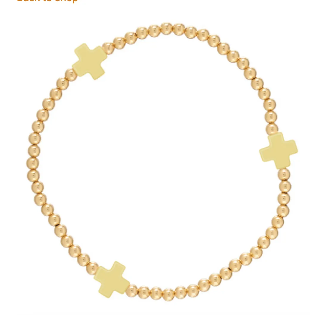 Signature Cross 3mm Bracelet
