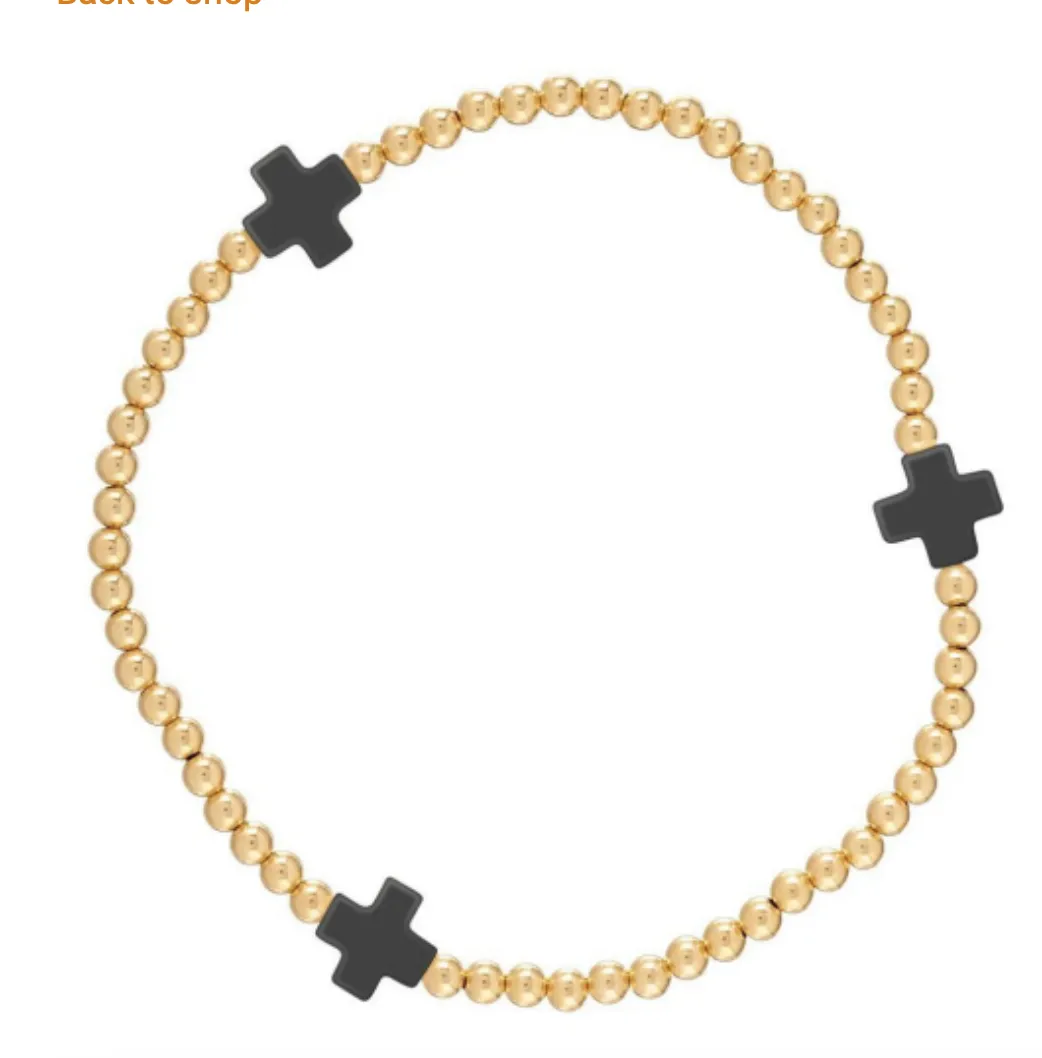 Signature Cross 3mm Bracelet