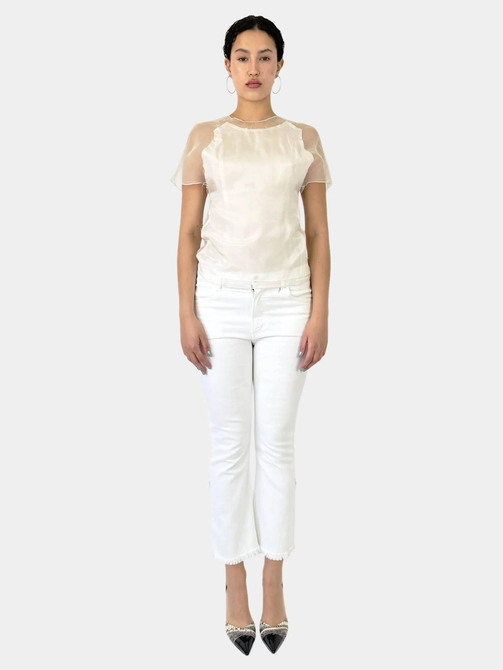 Silk Sheer Mesh Top