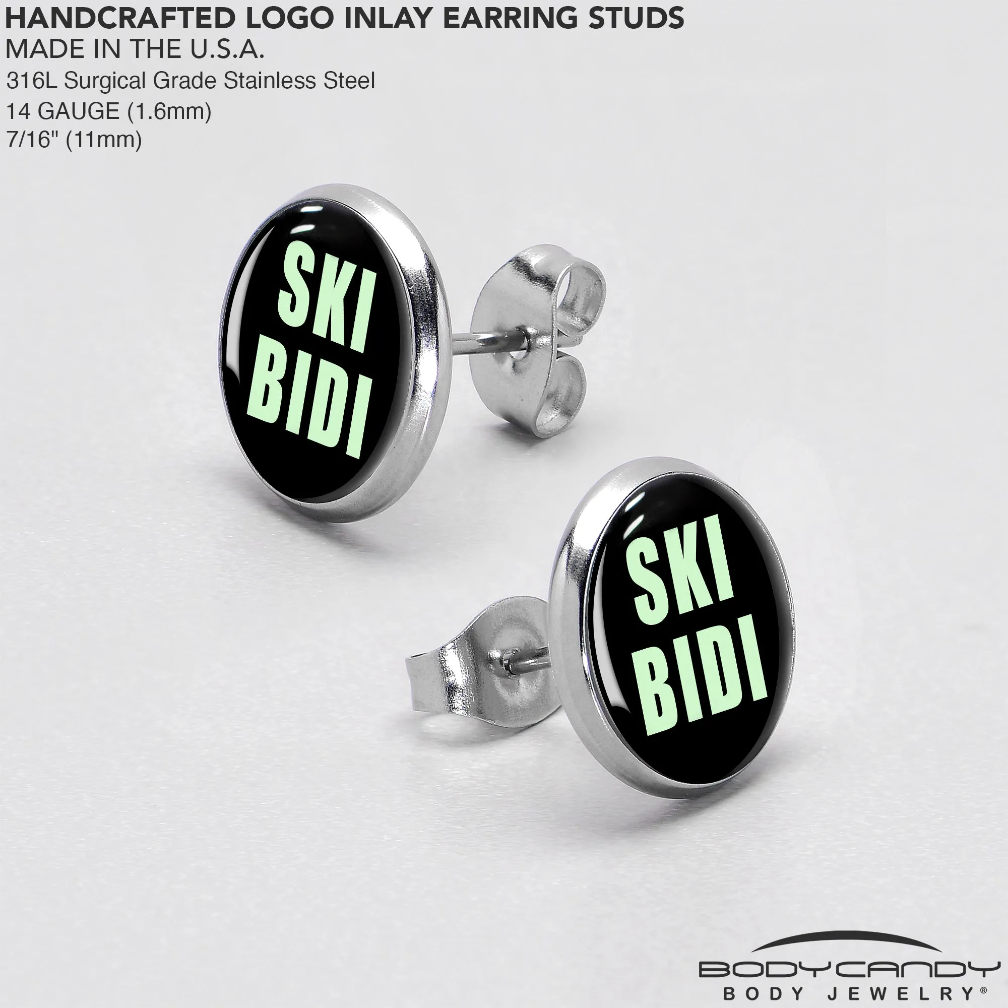 SKIBIDI Stud Earrings