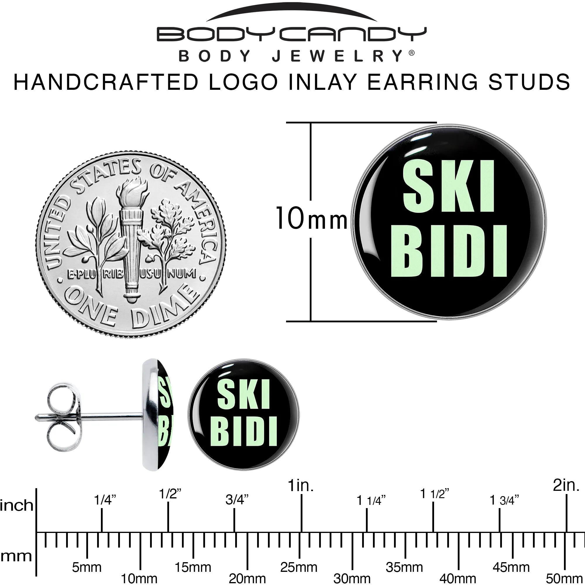 SKIBIDI Stud Earrings
