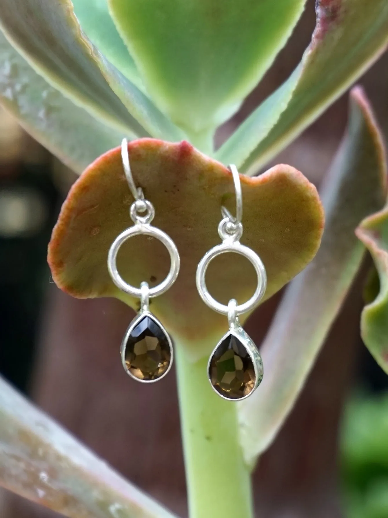 Smoky Quartz Drop Earring Set 3