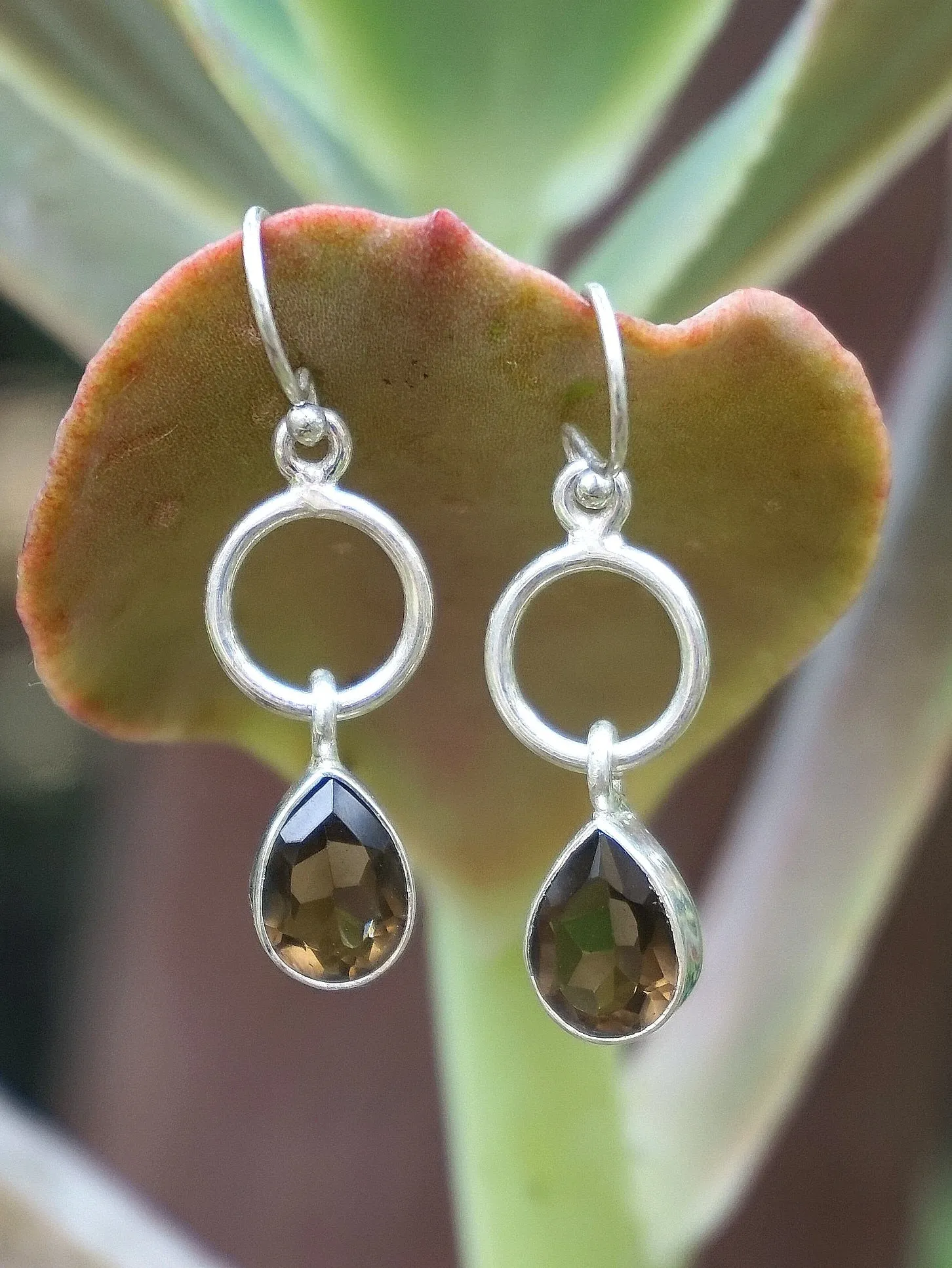 Smoky Quartz Drop Earring Set 3