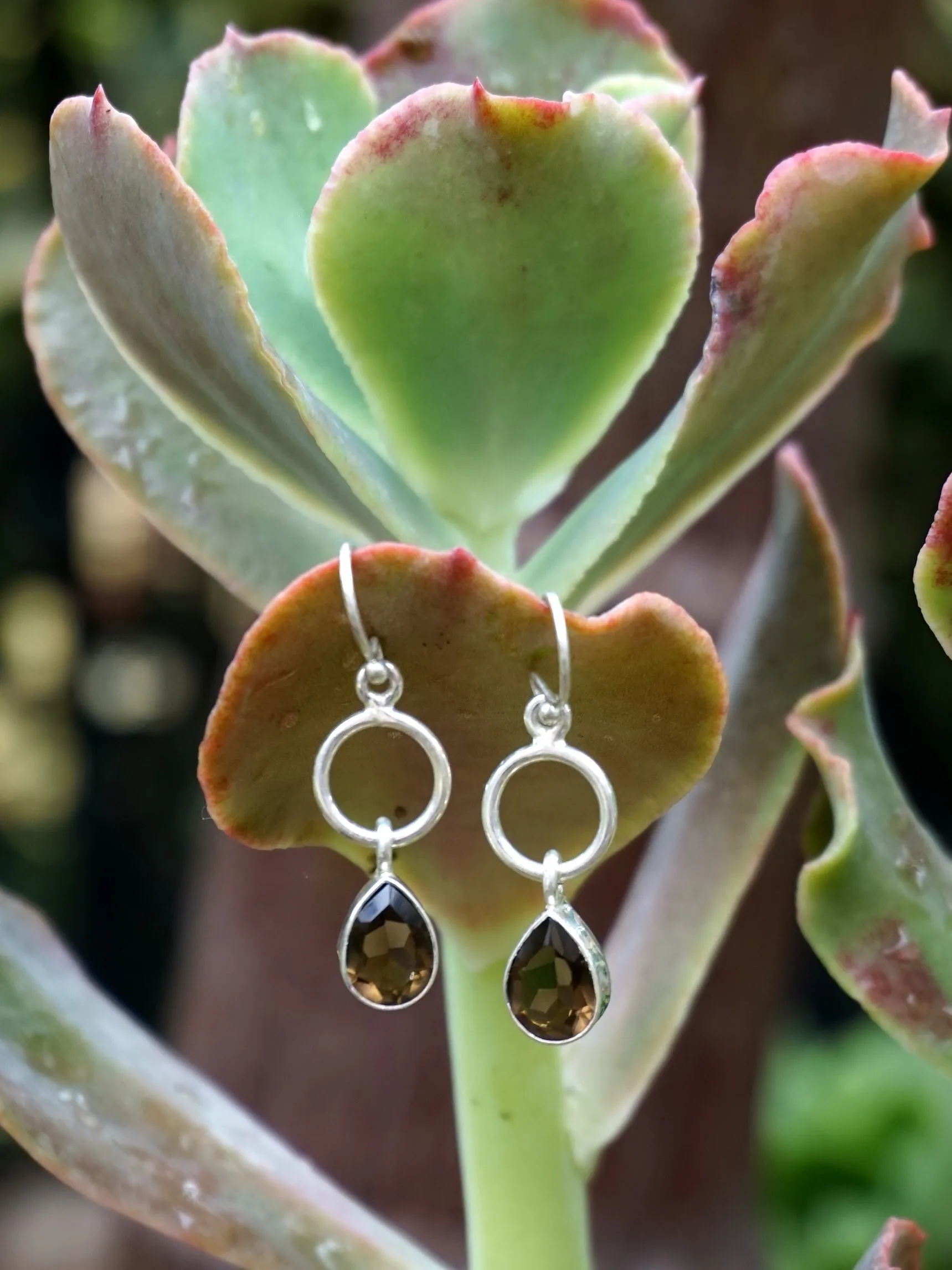 Smoky Quartz Drop Earring Set 3