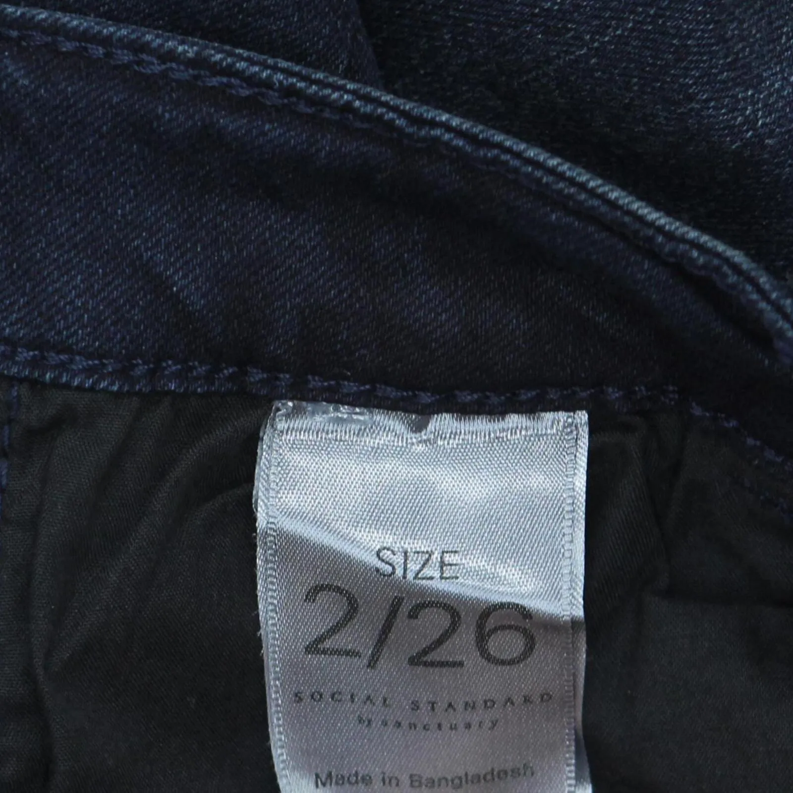 Social Standard by Sanctuary Womens Slim Straight Leg Jeans Blue 2