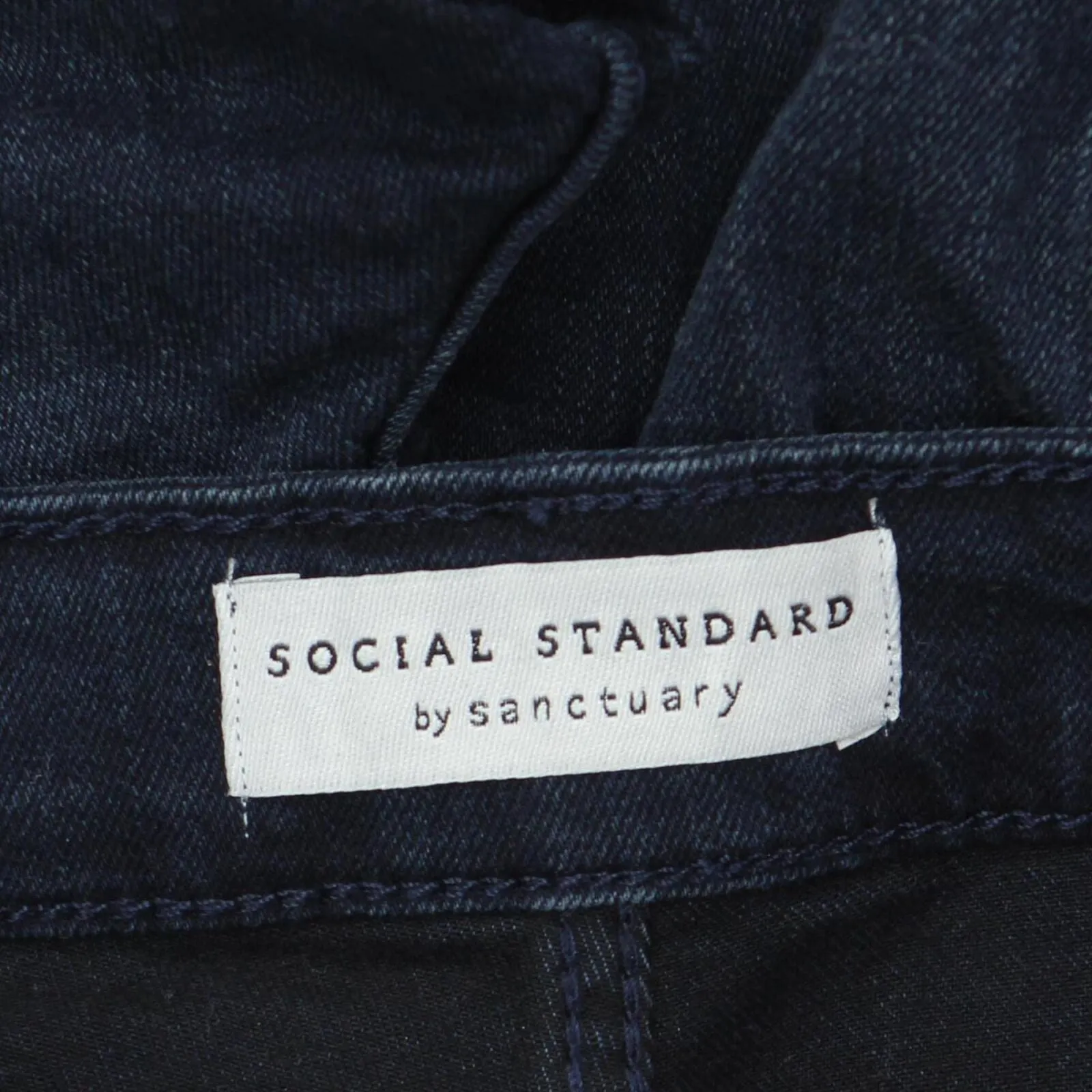 Social Standard by Sanctuary Womens Slim Straight Leg Jeans Blue 2