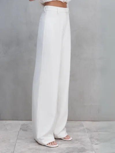Sofia Irina - Vivien High Waisted Pants - White