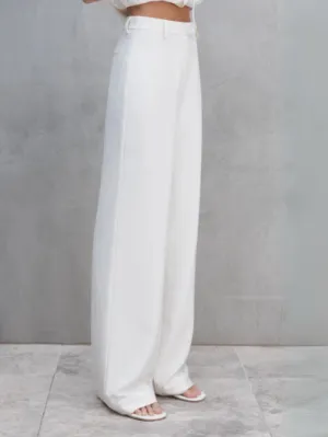 Sofia Irina - Vivien High Waisted Pants - White