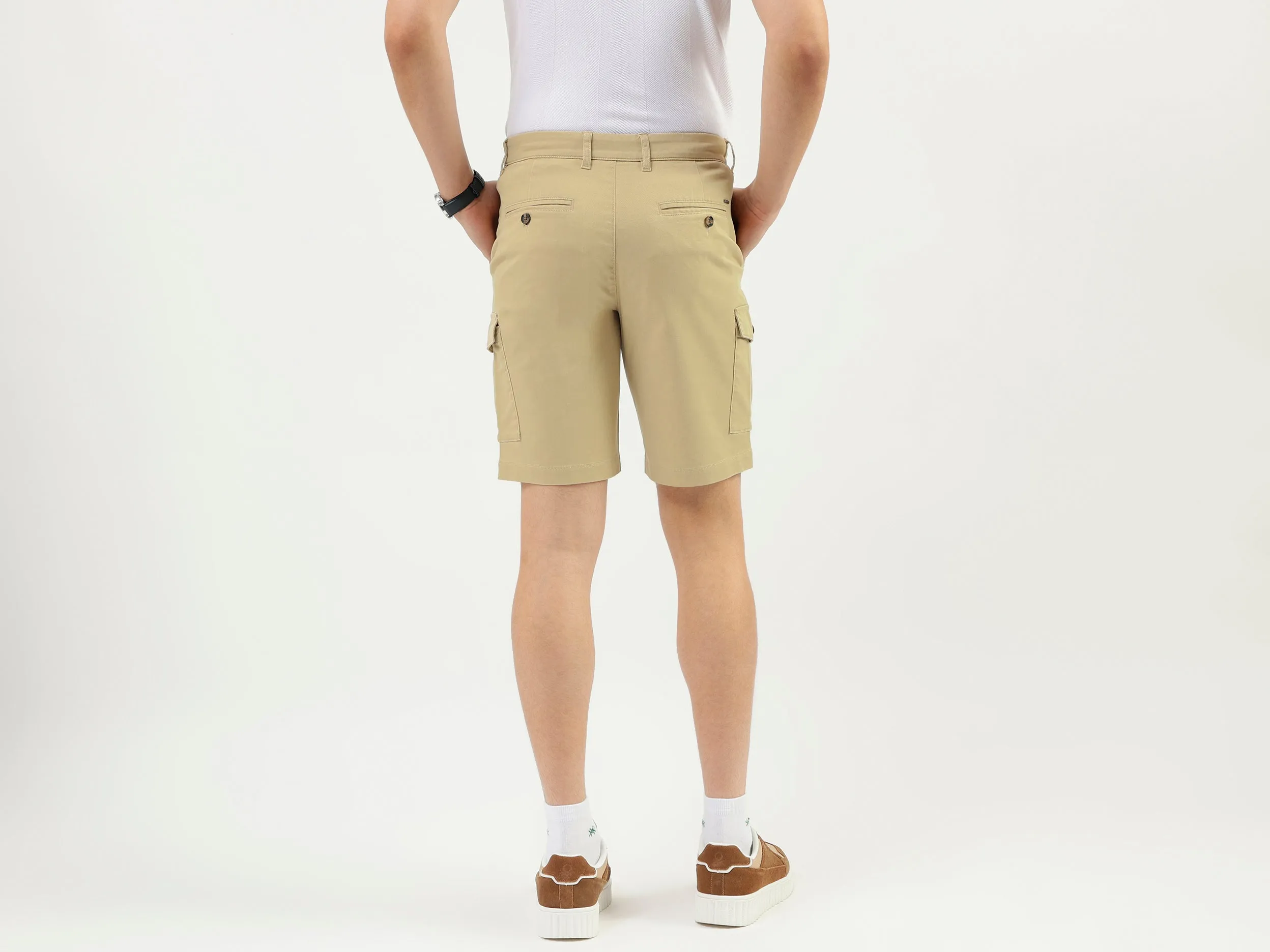 Solid Slim Fit Shorts