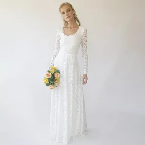 Square Neckline  Wedding Dress  #1282