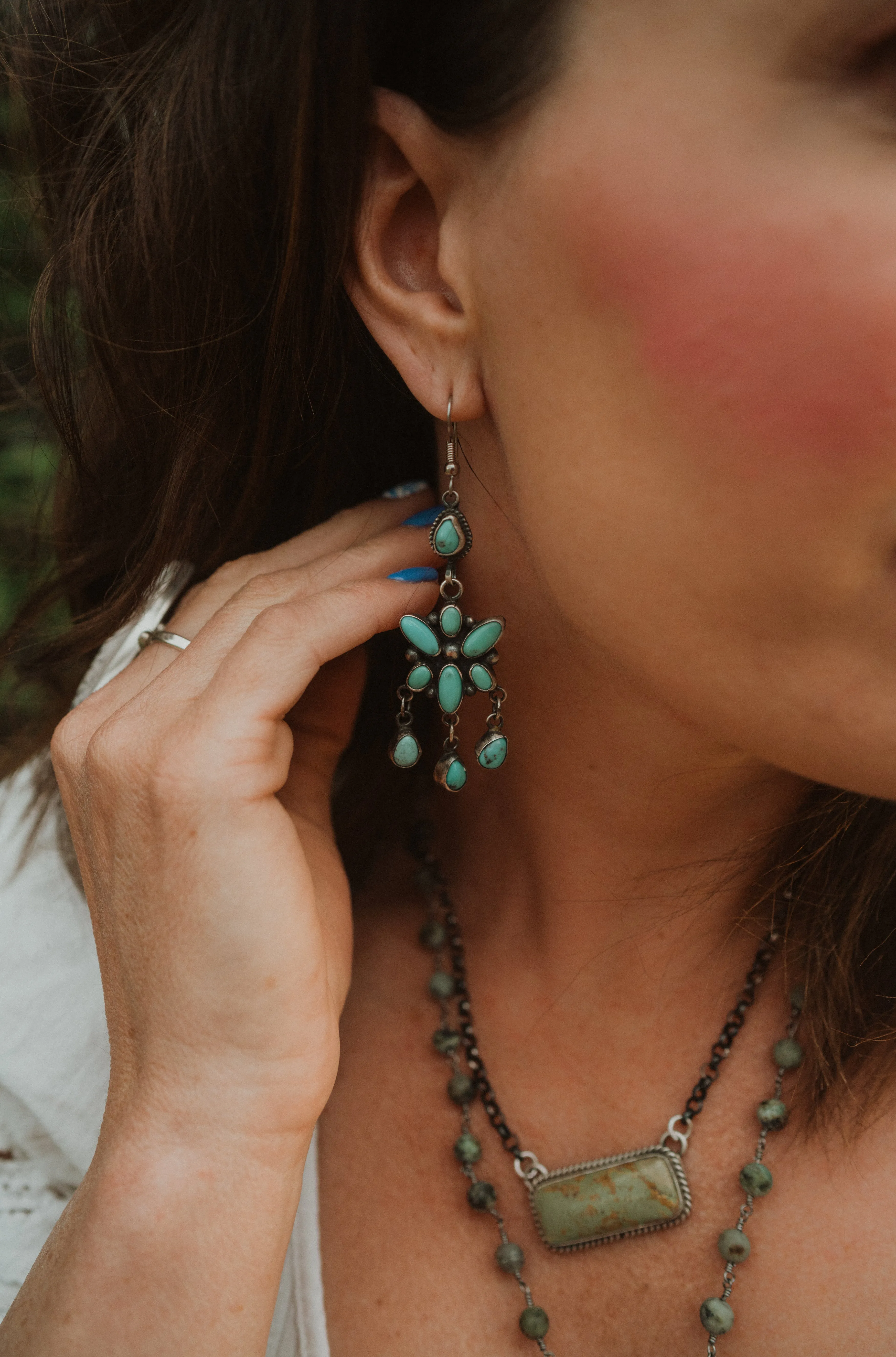 Star Drop Earrings | Turquoise