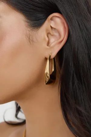 Stargaze Hoop Earrings Gold