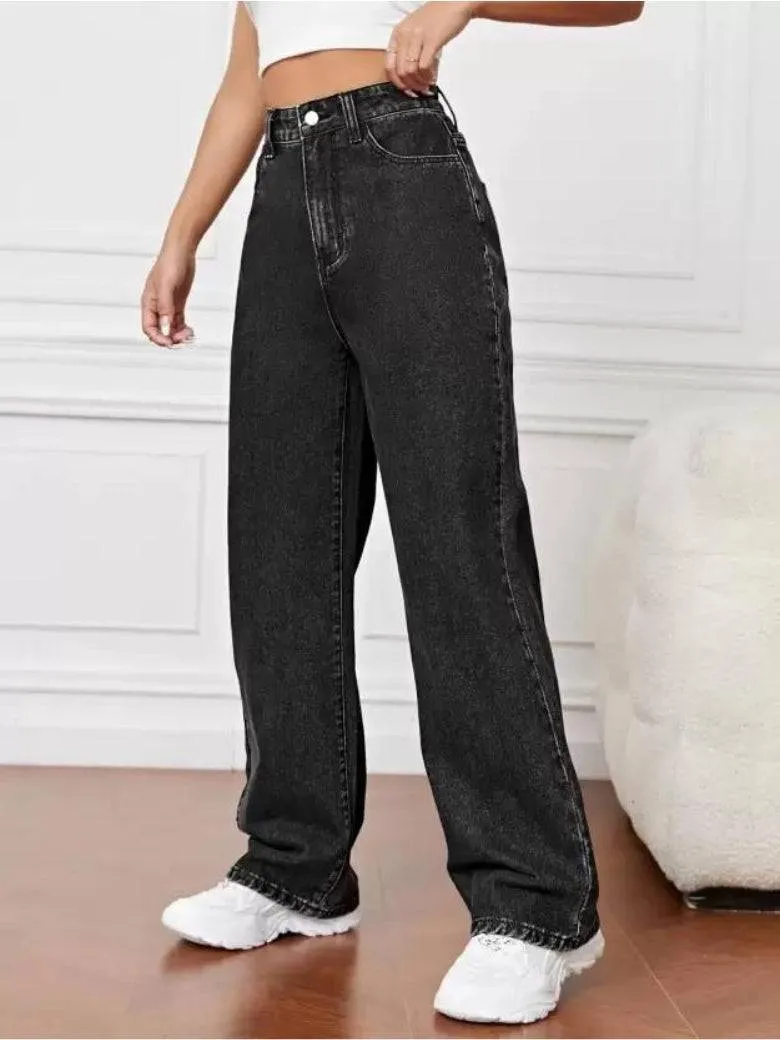Stonewash Symphony Straight Leg Jeans