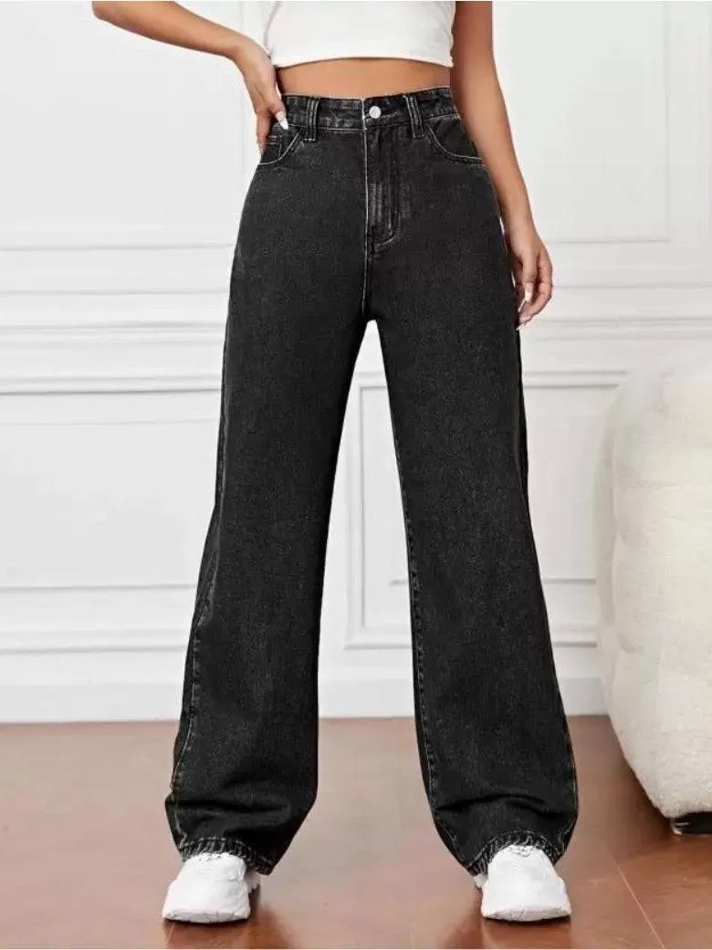Stonewash Symphony Straight Leg Jeans