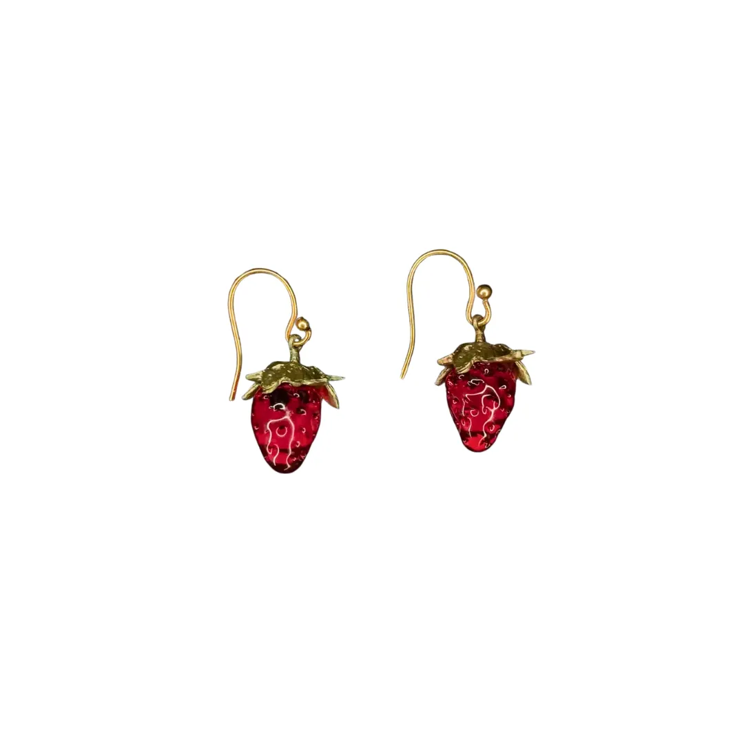 Strawberry Drop Earrings