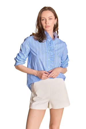 Striped Ruffle Shirt