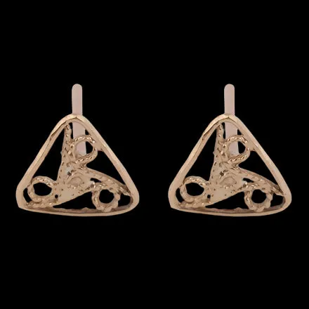 Stud Earrings from Bluenoemi 9 KT Gold Post Earrings