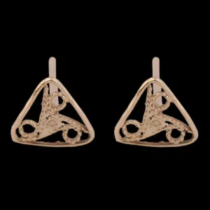 Stud Earrings from Bluenoemi 9 KT Gold Post Earrings