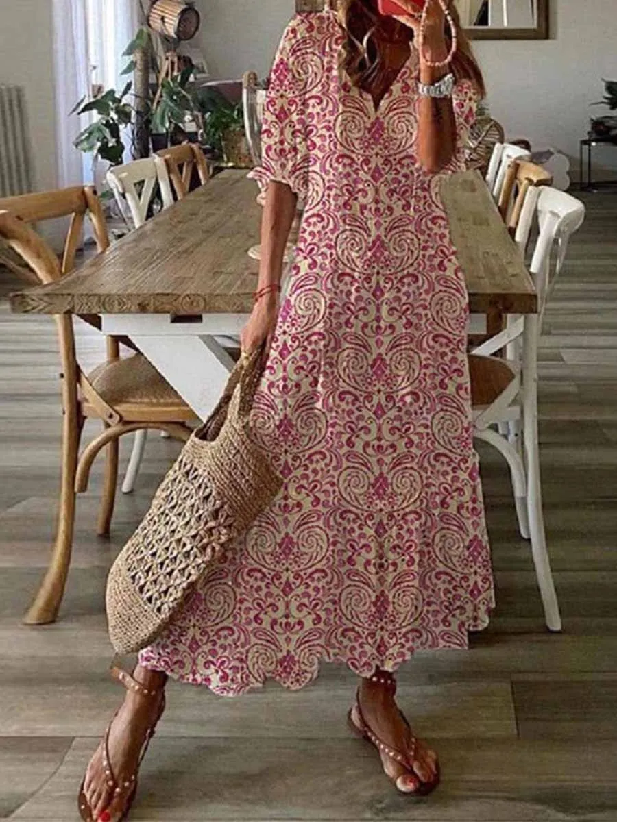 Stunncal Sweet Print Dress