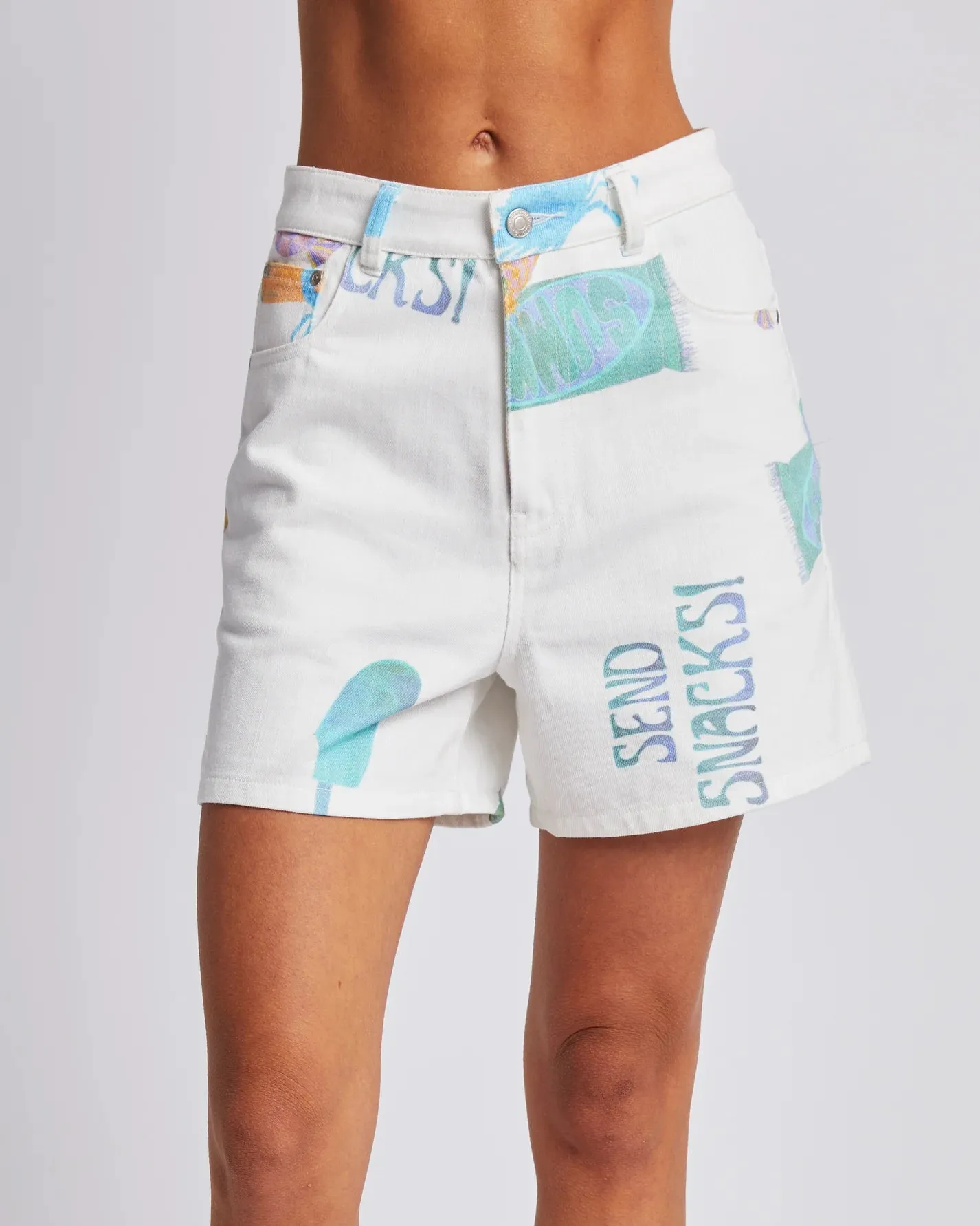 Summi Summi - Send snacks denim shorts