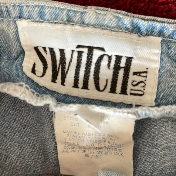 Switch High Waist Jeans, size 5, pants only, Vintage