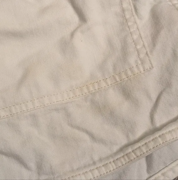 Tanya Taylor Tate White Cargo Shorts Size M