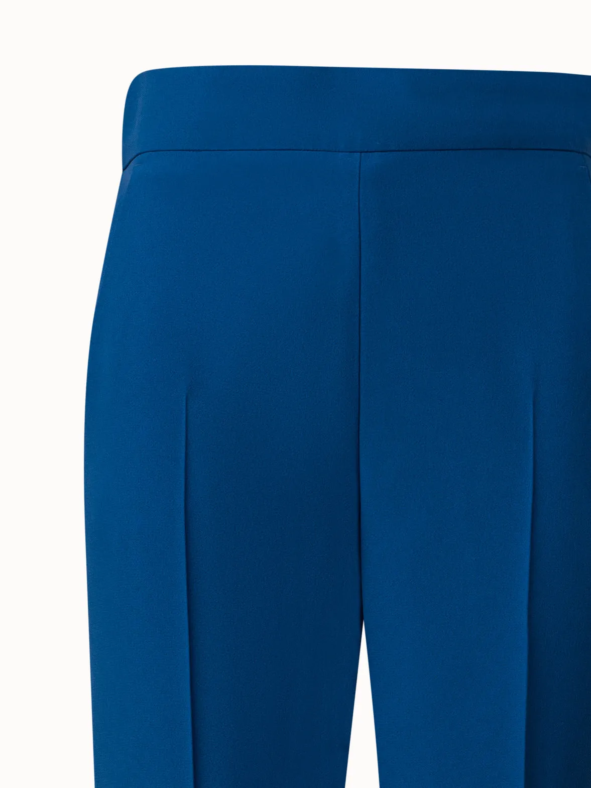 Tapered Crêpe Pants with Elastic Back
